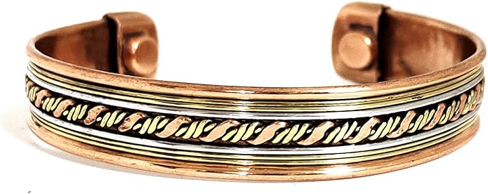 Copper Bracelet Magnetic Pure Copper Therapy Effective & Natural Relief Cuff for Women's & Men's