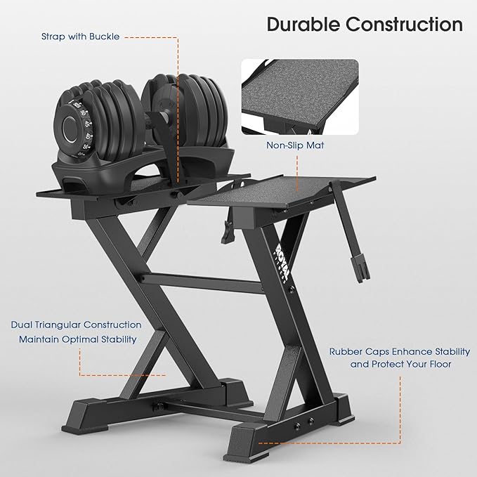 Adjustable Dumbbell Rack Weight Rack Heavy Duty, Home Gym Dumbbell Storage Stand Holder