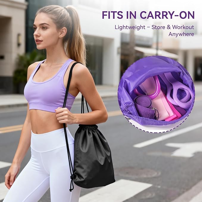 Pilates Kit for Women,15 Inch Magic Circle, 6 Multi-Level Resistance Bands,Yoga Ball Socks, Back Neck Stretcher ,14-Piece Full Body Toning Pilates Equipment for Beginners, 15 Min Daily Routine