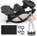 Rocking Stepper for Exercise at Home, 3D Motion Stair Stepper with Resistance Bands & Balance Board, Low-Impact Full Body Workout Equipment, Stable Structure Exercise Equipment[New Vision]