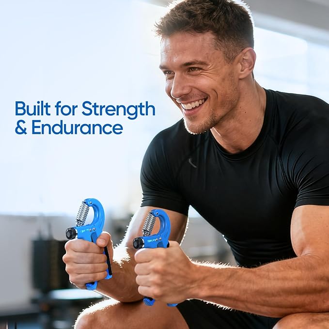 FitBeast Grip Strength Trainer 2 Pack – Adjustable Hand Grip Strengthener for Strength Training & Rehabilitation, 10-132 lbs Resistance Forearm Strengthener, Ideal for Athletes, Rehab, Office