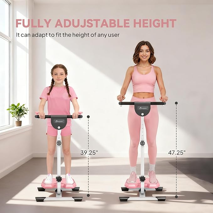 Soozier Foldable Ab Twister Board for Waist Trimming with Screen Showing Time, Calories, Ab Workout Equipment for Women and Men, Core Fitness Training Ab and Butt Workout Equipment
