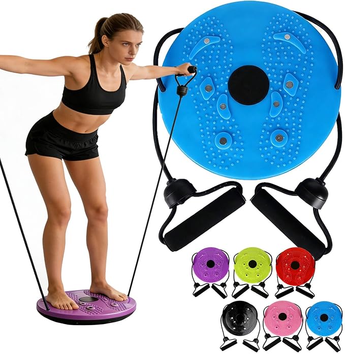 2026 Upgraded Waist Twister Machine, Home Exercise Equipment for Core Strengthening & Ab Training with Adjustable Twist Board, Silent Workout Equipment for Waist Sculpting and Full-Body Toning