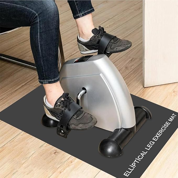 Leg Exerciser Non Slip Mat, Exercise Bike Trainer Protective Floor Mat , Sports Accessories for Under Stationary Bike, Fitness Equipment