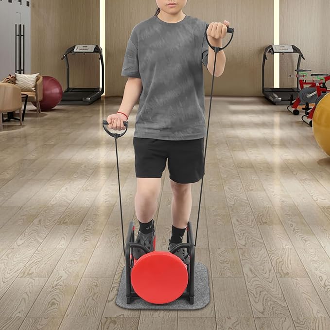 Mini Steppers for Exercise at Home, Side-to-Side Lateral Rocking Fitness Stepper with Digital Monitor/Resistance Bands Machine, Total Body Workout, 300LBS Capacity for Home Workout