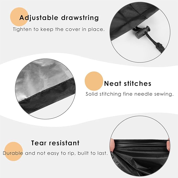 Under Desk Elliptical Cover - Oxford PVC Waterproof & Ellipse Leg Exerciser Case Compatible with YOSUDA YSD-ME/ANCHEER Under Desk Elliptical Machine (Black)