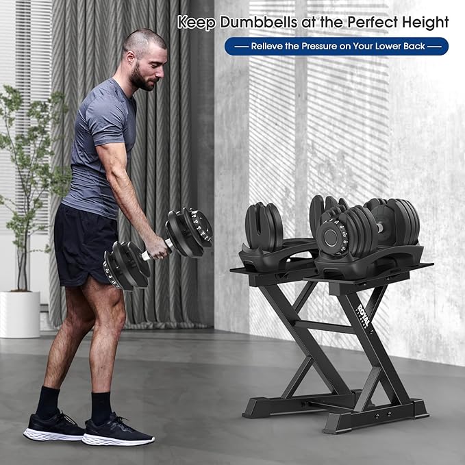 Adjustable Dumbbell Rack Weight Rack Heavy Duty, Home Gym Dumbbell Storage Stand Holder