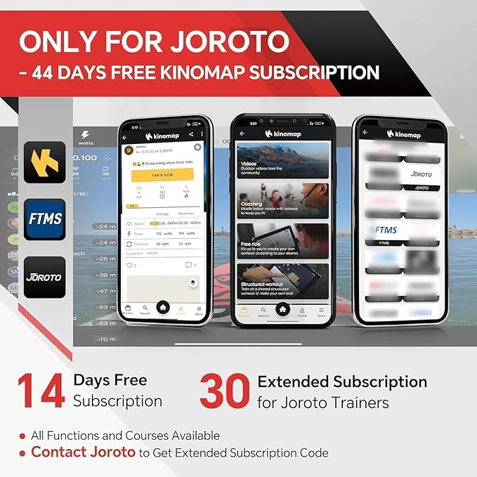 JOROTO Exercise Bike, Magnetic Stationary Bikes for Home with 40LBS Flywheel, App Supported Indoor Bike with 350LBS Weight Capacity, Low Noise,Digital Monitor,Bottle and Tablet Holder