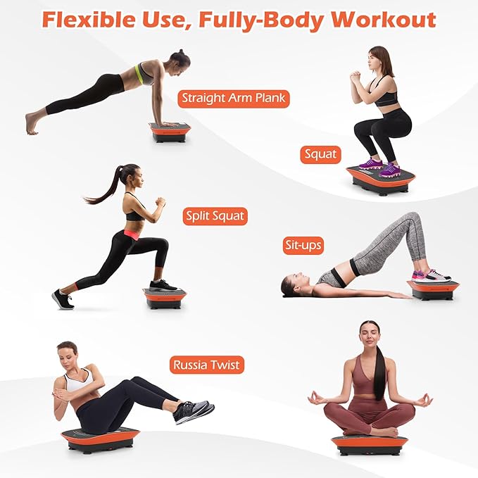 Goplus Vibration Plate Exercise Machine, Vibrating Platform for Lymphatic Drainage w/Remote, LED Display, Home Workout Full Body Shake Board for Weight Loss
