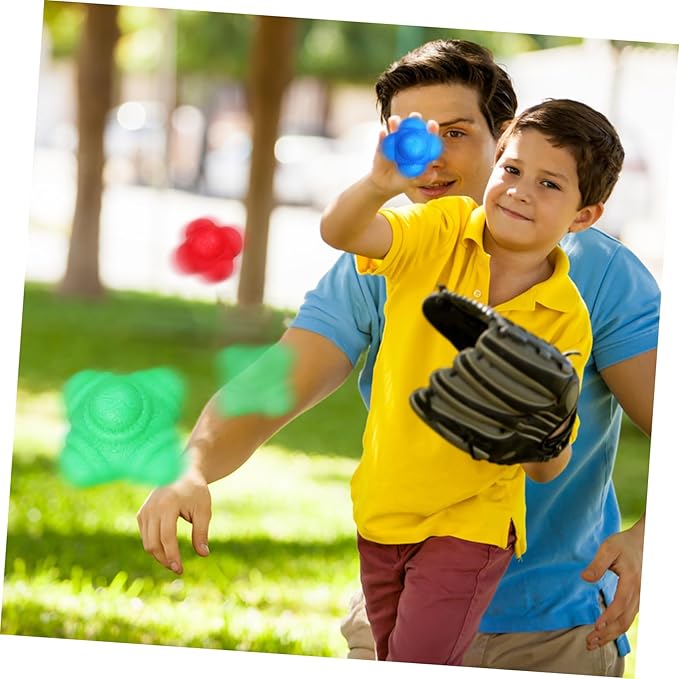 6 Pack Reaction Balls Reflex Workout Balls for Agility Training Hand Eye Coordination Sports Reflex Training
