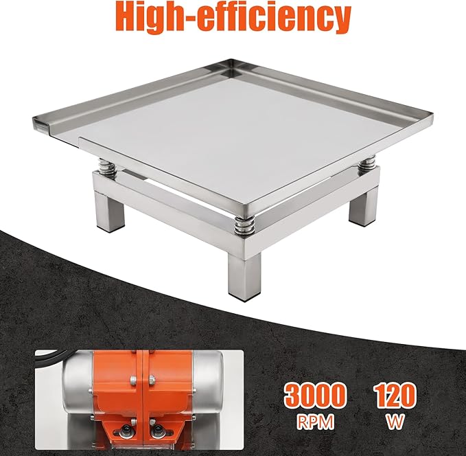 Concrete Vibrating Table Countertop Vibration Platform Compact Stainless Steel Vibration Table