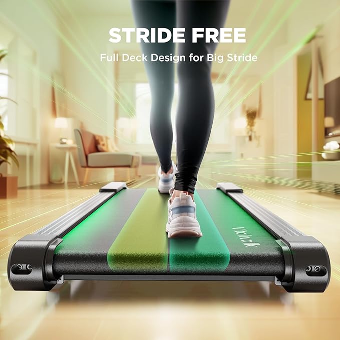 Walking Pad Treadmill with Incline, Full Deck, Auto Incline 12%-20%, 400/350lbs Capacity, Compact Under Desk Treadmills for Home Office, 3.0HP Brushless, Vertical Store Black-Apollo 11 Elite