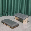 Meditation Stool, Solid Wood Folding Meditation Stool, Easy to Carry Out, Yoga Meditation Stool, Kneeling Tea Stool, Inclined Stool,Gray