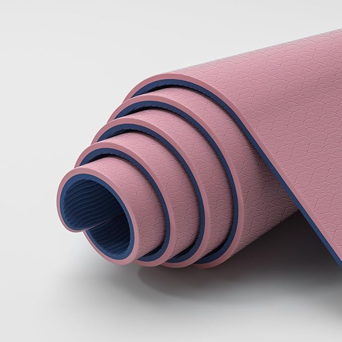 ILILI Yoga Mat Thick&Large Exercise Mats for Home Workout – Extra Wide Yoga Mat with Carrying Strap 76''x32.7''x0.35'' For Men & Women – Anti-Tear, Lightweight, Cushioned Support, Works Great on All Floors for Stretching, Pilates, Meditation and Floor ...