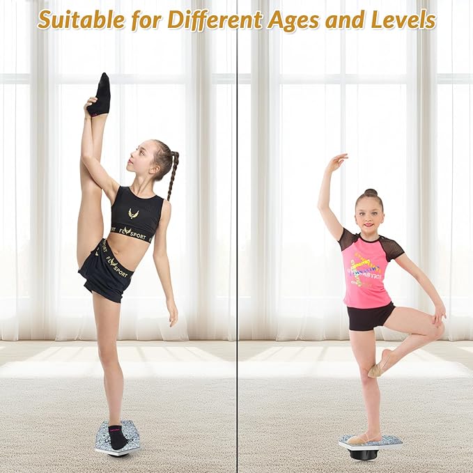 Cheerleading Balance Trainer, Stunt Training Stand, Cheer Flyer Stand Balance and Flexibility Trainer for Flexibility Core Strength Training, Portable Cheer Stunt Stand, Cheer Equipment for Flyers