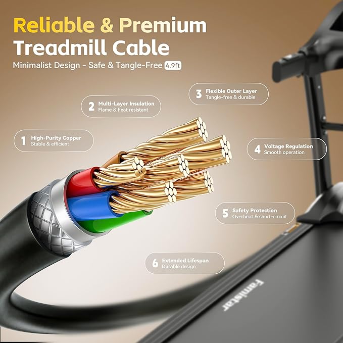 400 lbs Capacity Treadmill for Home with 15% Incline, 5.0 HP Folding Treadmill for Exercising, 0.6–10 MPH, APP Control, Shock Absorption, Quiet Running, Free Brushless Fan & Knee Support