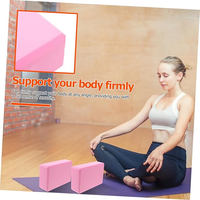 Yoga Resistance Band Set Yoga Blocks and Strap High-Density Non-Slip Exercise Kit for Women for Stretching Dance and