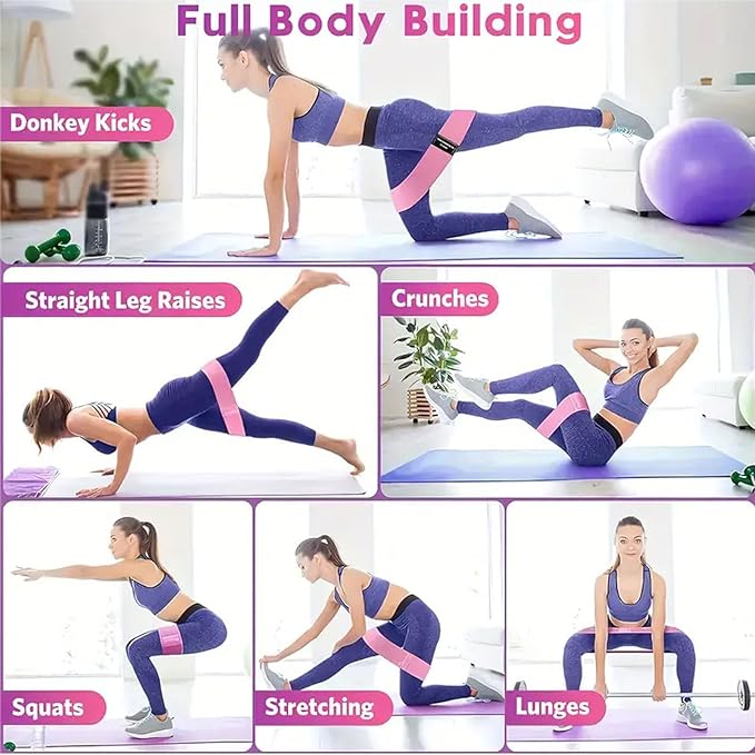 Women's Home Pink Global Pilates 13-Piece Basic Set, Home Pilates Fitness Equipment, Includes Resistance Bands, 14-Inch Magic Circle, Mini Ball, Pilates Strength, Shaping, and Flexibility Starter Kit.