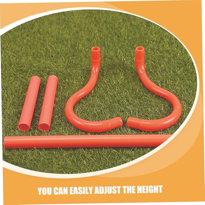 Totority 3pcs Detachable Agility Speed Training Hurdles Portable Running Drills Equipment Adjustable for Soccer Basketball Athletes Sports Practice