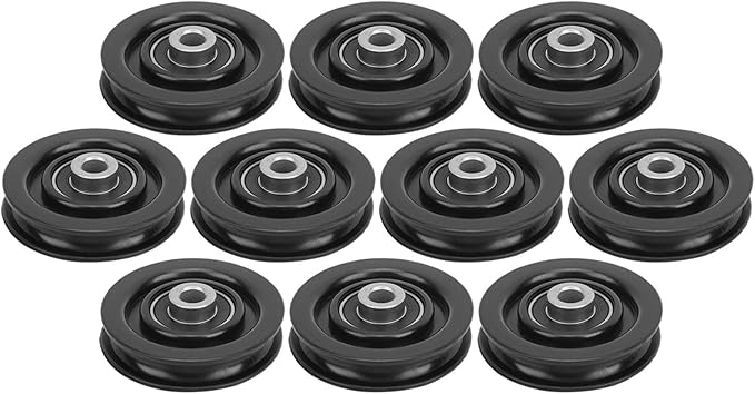 Nylon Iron Pulley for Exercise Equipment | 10PCS Heavy Duty Gym Attachments | Home Gym/Garage Door Pulley System | Strength Training Accessories