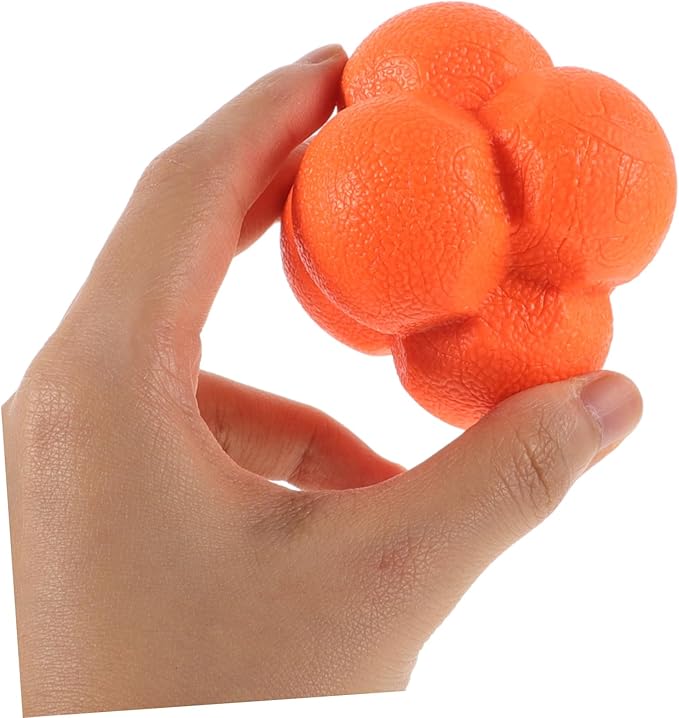 GALPADA Hexagonal Reaction Ball for Reflex Training Enhance Hand Eye Coordination with Sports Reaction Ball for Goalkeeper Basketball Practice Durable TPR Material for Group