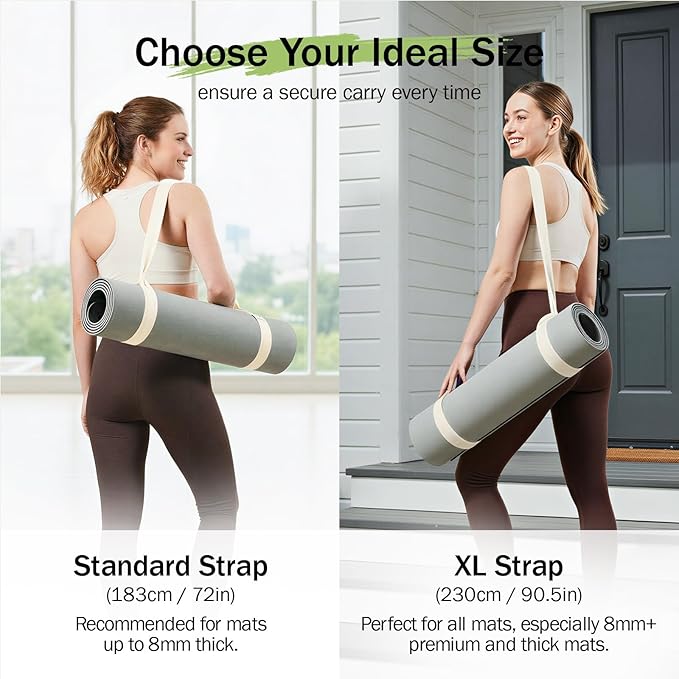 Slim Panda Yoga Mat Straps for Carrying, Adjustable Yoga Mat Carrier Sling Fits All Mats(Mat Not Included)