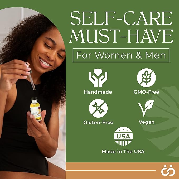 USA Made Yoni Oil, Mint Fresh Feminine Care Oil, Reduces Odor, Restores pH Balance, All Natural, Herbal Yoni Blend with Tea Tree Oil, Mint, Lemongrass, Jasmine & Chamomile Oils, 2 oz