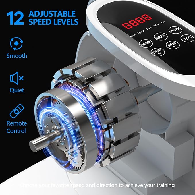 Under Desk Elliptical Machine for Senior Mini Elliptical Leg Exerciser with Remote Quiet Portable Electric Seated Foot Pedal Exerciser for Home Office
