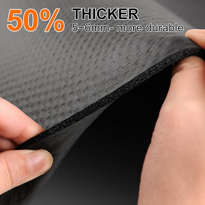 Bike Mat,Treadmill Mat,Compatible for Elliptical,Exercise Bikes, Stationary Cycles,Spin Bike,Under Exercise Bike Trainer Pad for Indoor Stationary Gym Fitness Equipment Hardwood Floor Protector