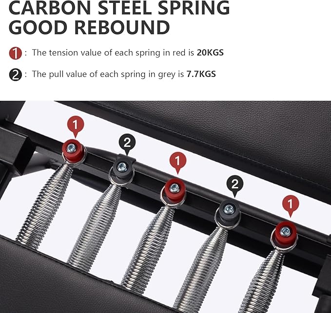 Foldable Pilates Reformer Machine, Portable Home Pilates Equipment with Adjustable Resistance, Compact Pilates Reformer for Full-Body Workout, Suitable for Small Spaces Black