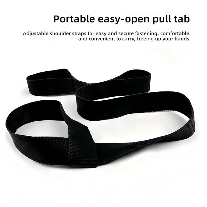 Premium Yoga Mat Carrier Strap with Quick-Adjust Buckle, Hands-Free Shoulder Sling for Comfortable Transport of TPE, Rubber, and PVC Mats