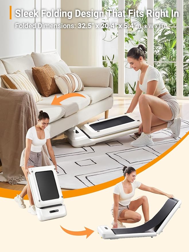 WALKINGPAD C2 Foldable Walking Pad Treadmill, Colorful Under Desk Treadmill for Home Office, Stylish Compact Design, No Assembly Needed