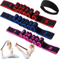 Fitness Resistance Band for Stretching and Yoga, Fashion Puller Exercise, Fitness Resistance Bands with Handles, Adjustable 8 Segment Numbered Resistance Band for Full Body