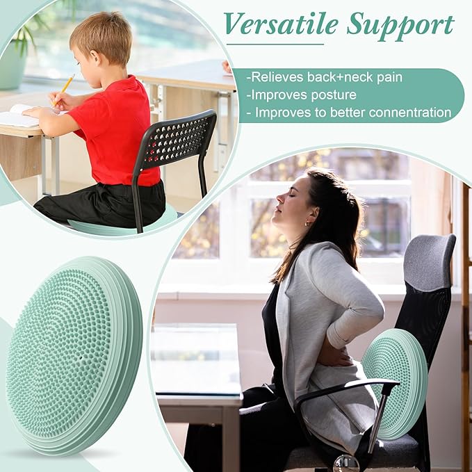 Libima Wobble Cushion Wiggle Seat for Sensory Kids, Flexible Seating for Classroom Elementary Balance Board for Office School Home