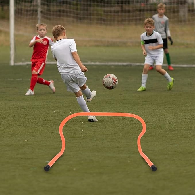 2pcs Plastic Agility Hurdles 23cm Sports Speed Training Equipment for Soccer Football Track Sprinting Practice