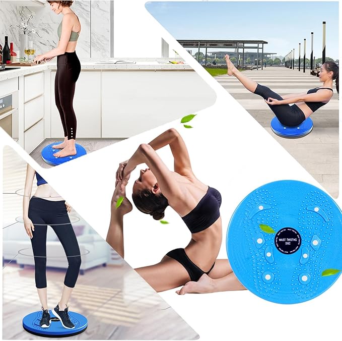 Waist Whisper Disc Ab Twister Board for Exercise Body Shaping Waist Twisting Disc for Slimming and Strengthening & Stomach Exercise Equipment Ab Twist Waist Disc Board Waistwhisper(Black)