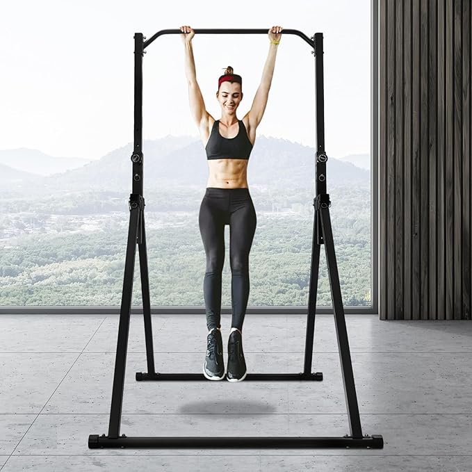 Triangular Pull Up Station,Pull Up Bar for Home Gym Strength Training Equipment with Practical Pins & Anti-slip Knobs,Adjustable Height Home Pull Up Bar for Living Rooms,Bedrooms,Gyms,Sports Centers,Schools,Company Rest Areas
