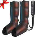 FIT KING Leg Massager with Heat and Compression Therapy, Leg Compression Massage for Circulation, Swollen Leg, RLS Pain & Fatigue Relief, Foot Calf Massager Boots, Recovery Pressure Boots