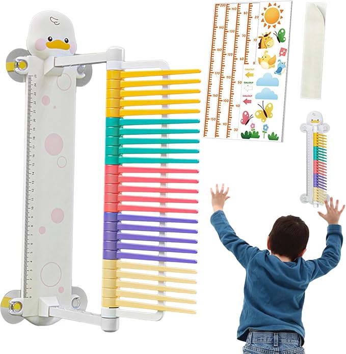 Vertical Jump Tool Kids – Adjustable Test Pole, Training Stick Equipment | Height Measuring Sport Aid, Educational High Jump Tester, Fun Skill Builder with Marker for Playground, School and Gift Uses