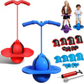 Childrens Balance Jumping Ball, 2026 Upgraded Non-Slip Jumping Balance Board for Kids, Crazy Bouncing Ball with Handle and Pump, High Jump Toy Bounce Jump Trick Board for Kids & Adults