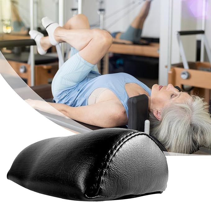 Pilates Head Pillow – Ergonomic Cushion Support for Workouts | Soft Comfort Pillow Featuring Contoured Design with Breathable Material & Non-Slip Base for Home Exercise, Living Room Yoga, Gym