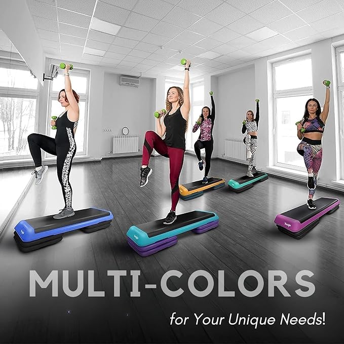 Yes4All Multi-Functional Aerobic Step Platform Adapter/Versatile Stepper Platform With Pilate Bar And Resistance Band