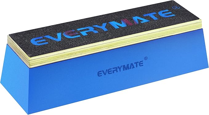 EVERYMATE Squat Block Athletic Balance Trainer for Stretching, Fitness, and Physical Therapy, Improve Balance, Stability, and Athletic Performance, Home Gym and Personal Training Equipment