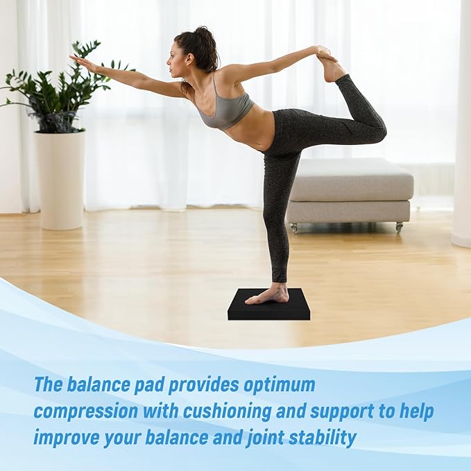 High-Density Balance Pad for Exercise,Non-Slip Foam Mat for Pilates, Fitness,Yoga, Core Training Physical Therapy, Knee Pad for Floor