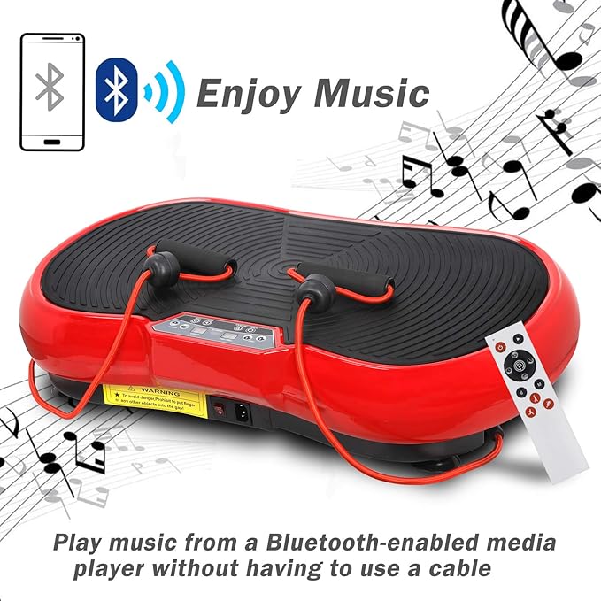 LEMY Vibration Plate Exercise Machine, Full Body Shaker with Bluetooth and Remote Control, Vibrating Plate Machine for Fitness, Training