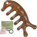 Gua sha Tool for Face&Body,Nose Gua Sha,Gua Sha Tools,Guasha Brush for Head,Scalp Massage Comb,Wooden Scalp Massager,Head Massager,Christmas Gift,Natural Green Sandalwood