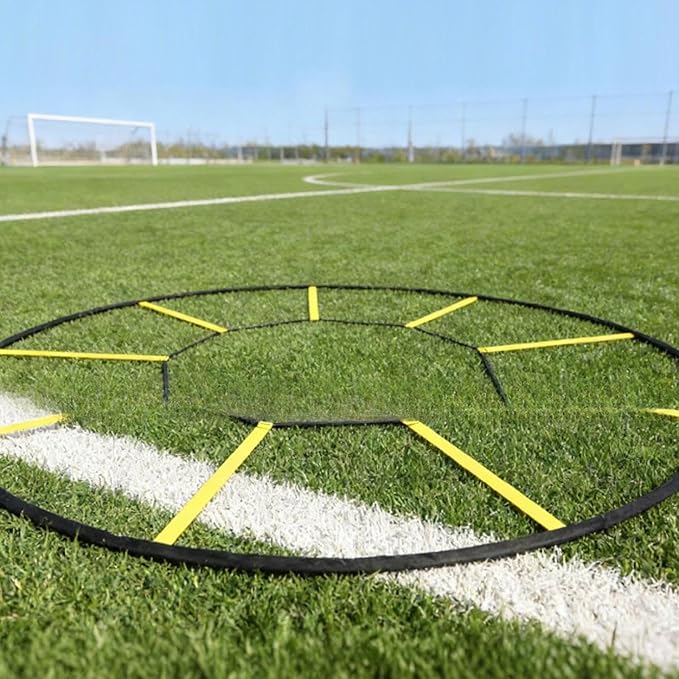 Agility Ladder Portable Speed Ladder Soccer Training Ladder Footwork Ladder with Foldable Design for Endurance and Balance Suitable for Soccer Fitness
