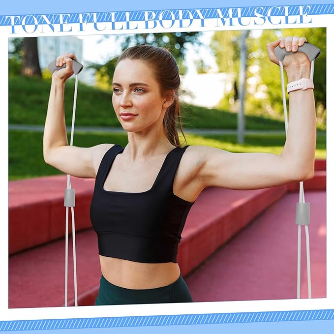 Poen Pilates Equipment Kit for Home Workout Pilates Ring and Ball Set for Women 12'' Circle Yoga Fitness Essentials Kit with Resistance Bands, Yoga Strap, Socks,Bag