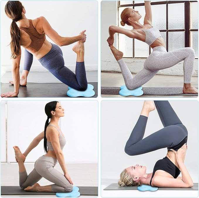 2 packs Yoga Knee Pad Mats Extra Thick for Knees Elbows Wrist Hands Head Foam Pilates Kneeling pad Yoga Knee Cushion Thick Exercise Pads for Knees Elbows Wrist Hands Head Foam Pilates Kneeling pad，Support Foam Pads for Women and Men