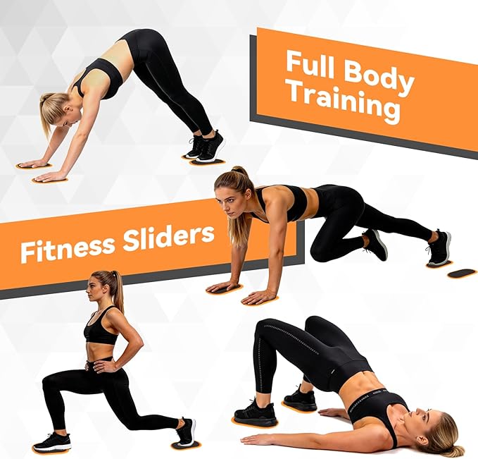 2Pcs Fitness Sliders Yoga Sliding Disks Exercise Sliders Carpet Fitness Disc Training Slider for Working Out, Exercise Sliding Plates for Abdominal Core Strength Training
